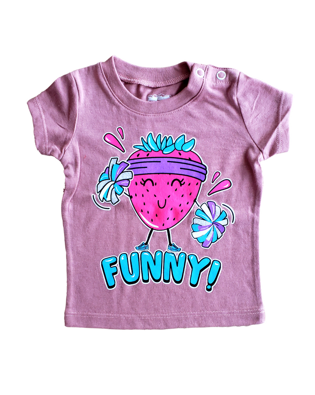 Playera kids niña. Funny Strawberry