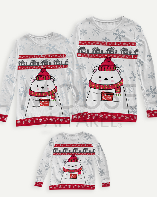 Sueter ligero Bebé. Oso polar