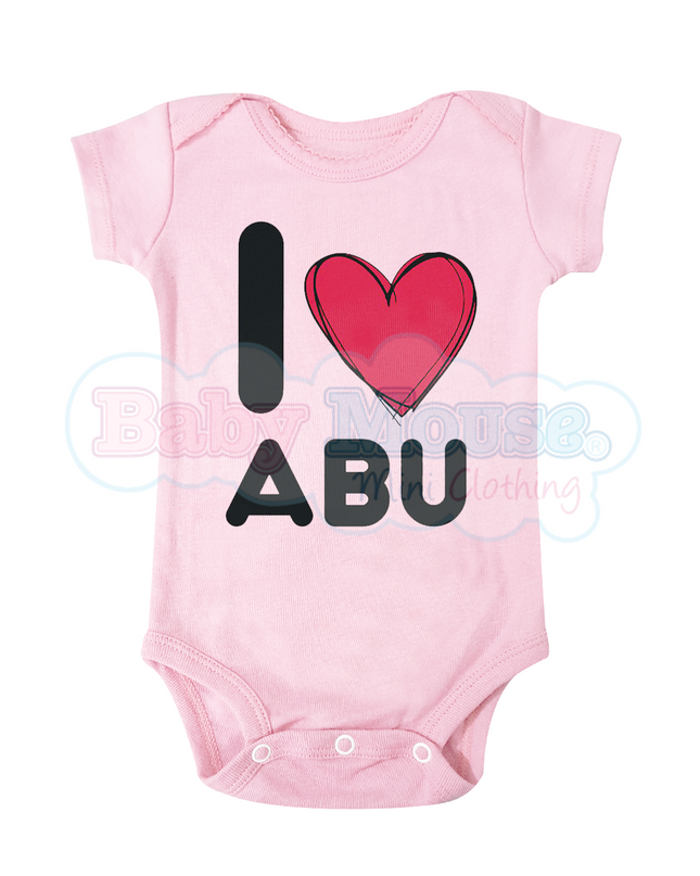 Pañalero Manga Corta Niña. I love abu