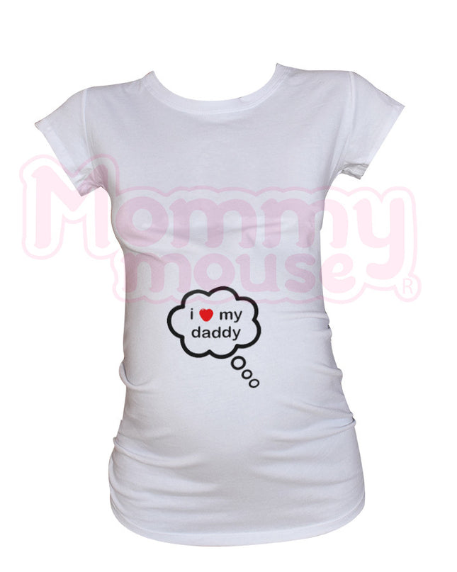 Blusa Maternidad Básica Manga corta. I love daddy.
