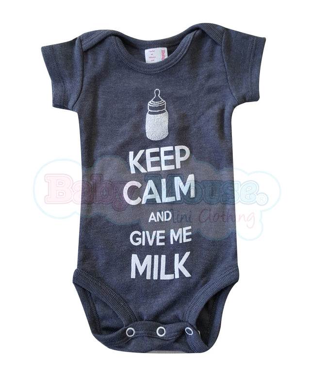 Pañalero Manga Corta Unisex. Keep calm.