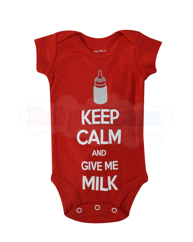 Pañalero Manga Corta Unisex. Keep calm.
