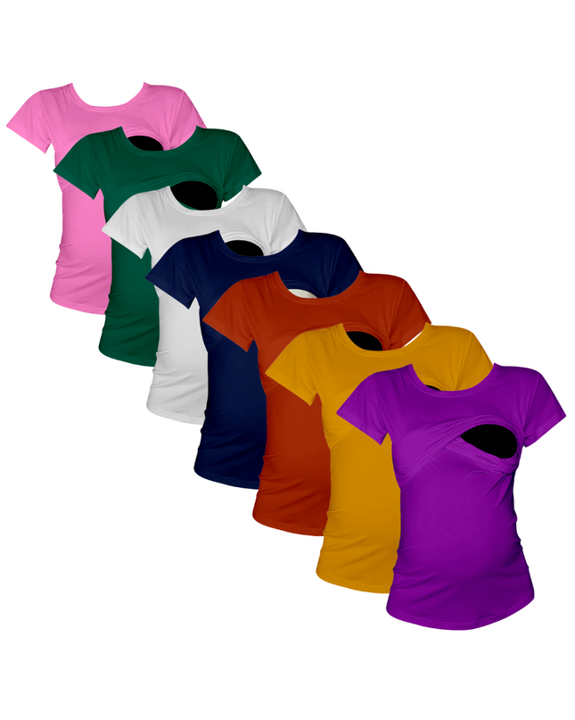 Paquete mayoreo. Blusas lactancia manga corta