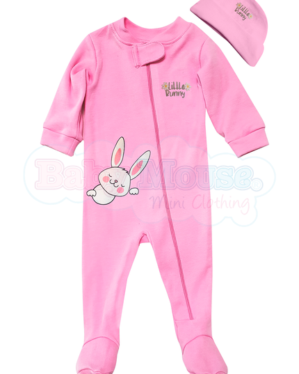 Set mameluco y gorro niña. Little Bunny