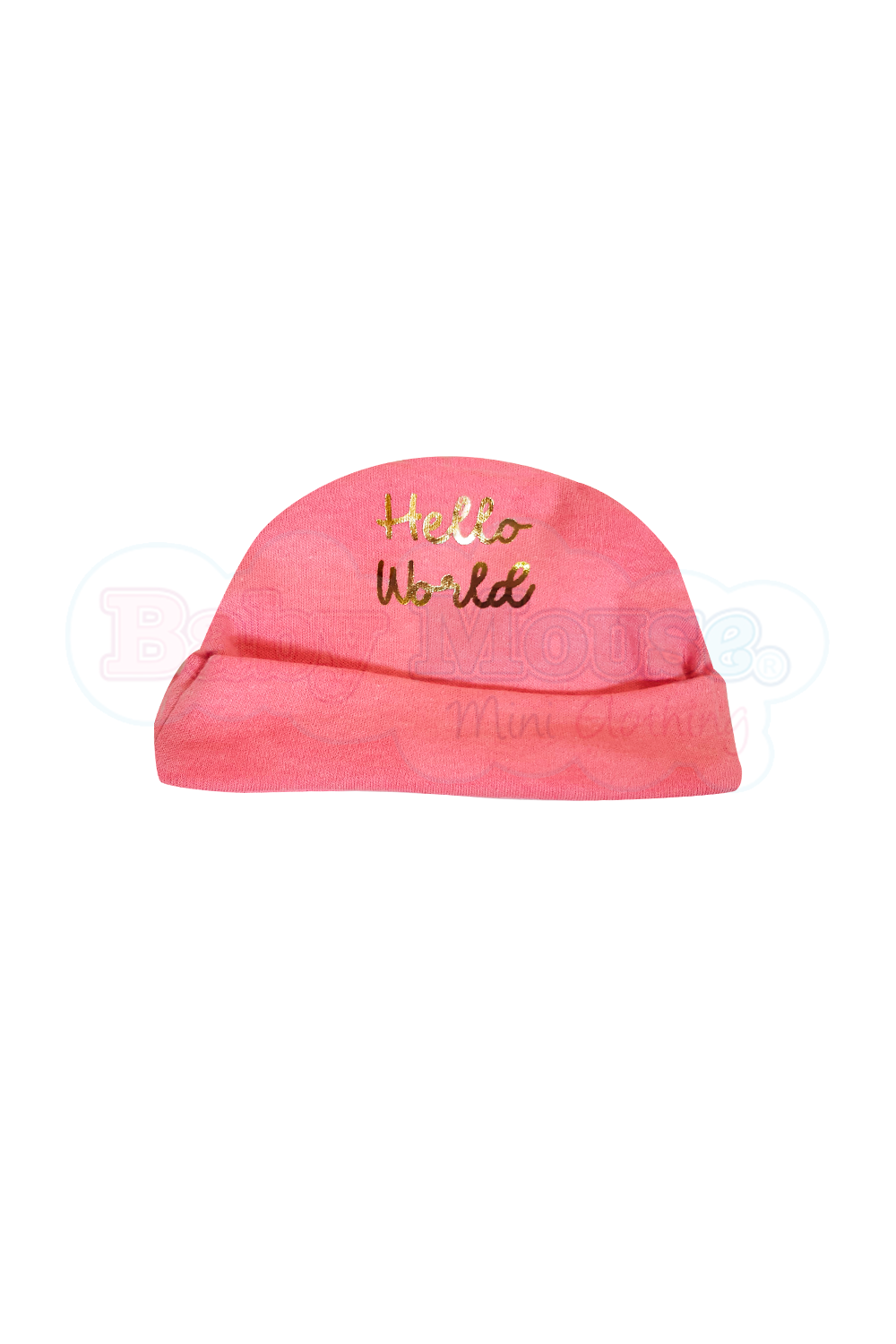 Set mameluco y gorro niña. Hello World