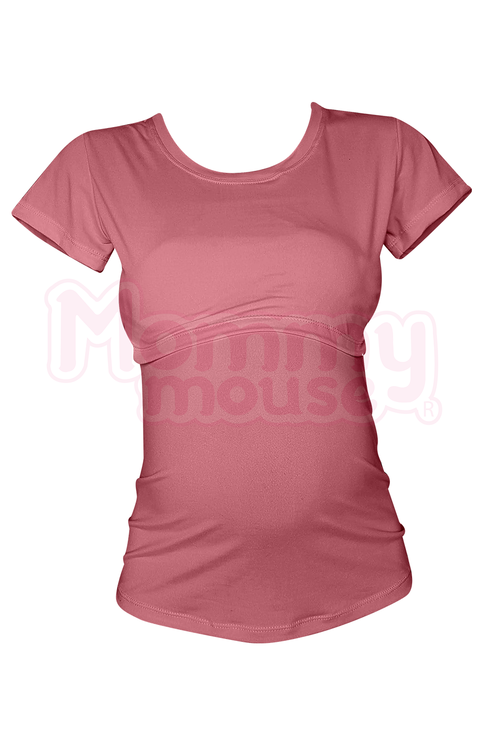 Blusa maternidad-lactancia. Palo de rosa