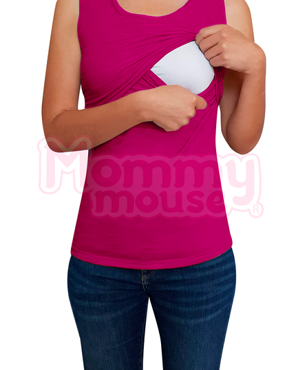 Blusa maternidad-lactancia. Tirante ancho Fiusha