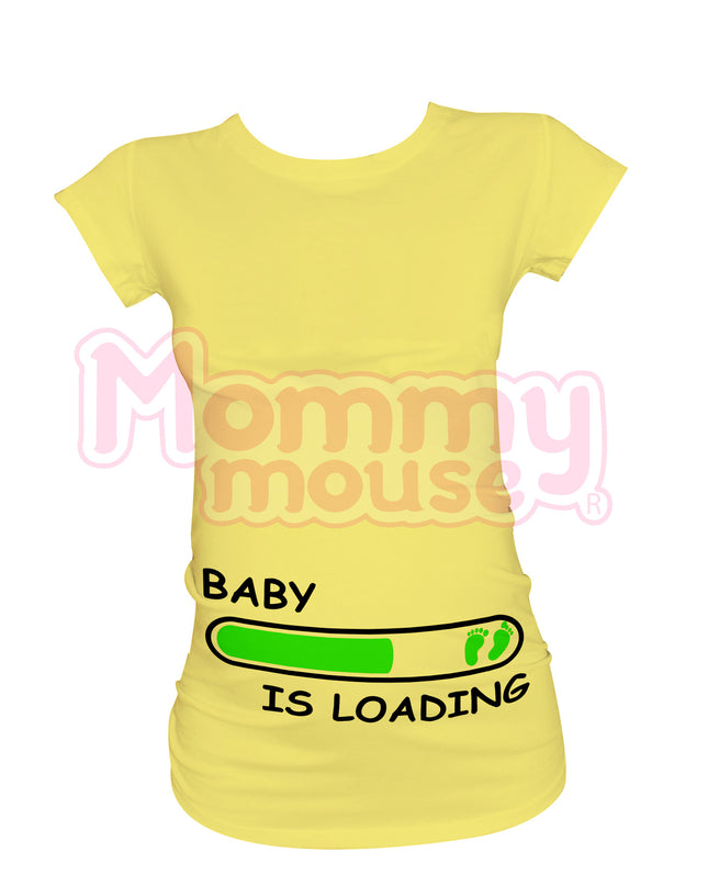 Blusa Maternidad Básica Manga corta.  baby is loading.