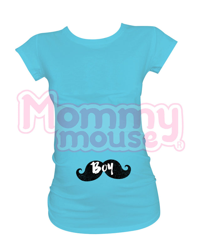 Blusa Maternidad Básica Manga corta. . Bigote boy