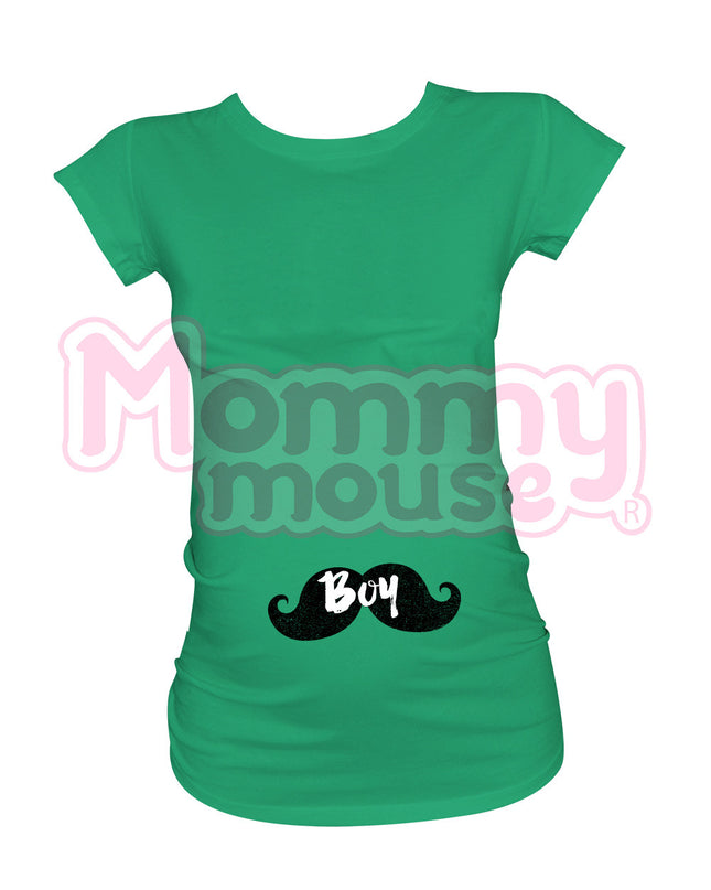 Blusa Maternidad Básica Manga corta. . Bigote boy