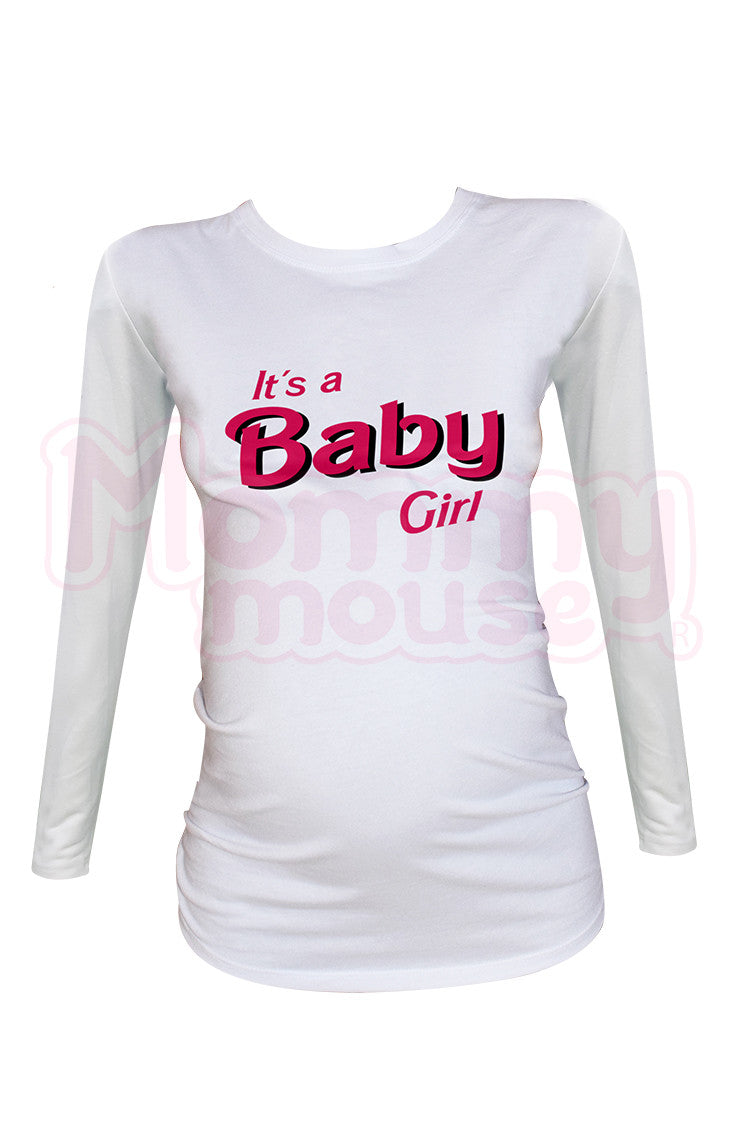 Blusa Maternidad Básica Manga Larga.  It´s a Baby girl