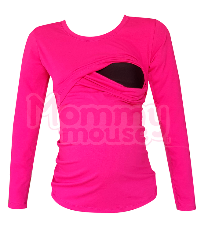 Blusa maternidad-lactancia Manga Larga. Fiusha