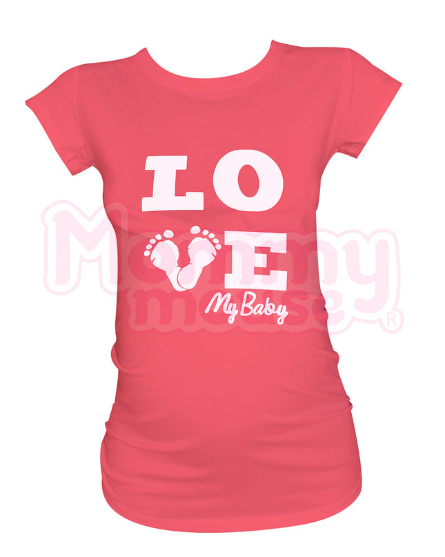 Blusa Maternidad Básica Manga corta. Piesitos baby