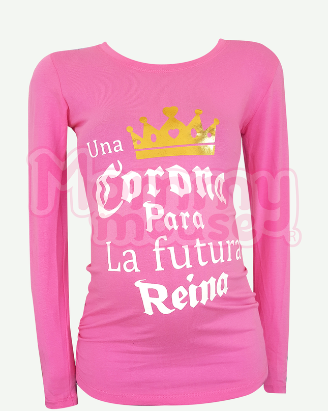 Blusa Maternidad Básica Manga Larga. Futura reina