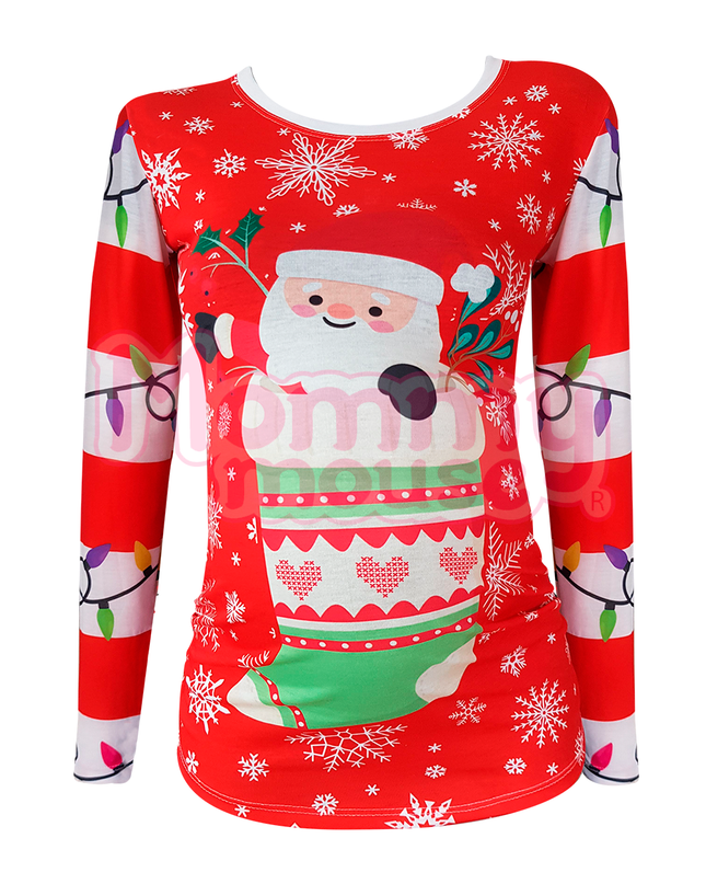 Blusa Maternidad Full P Manga Larga. Santa bota