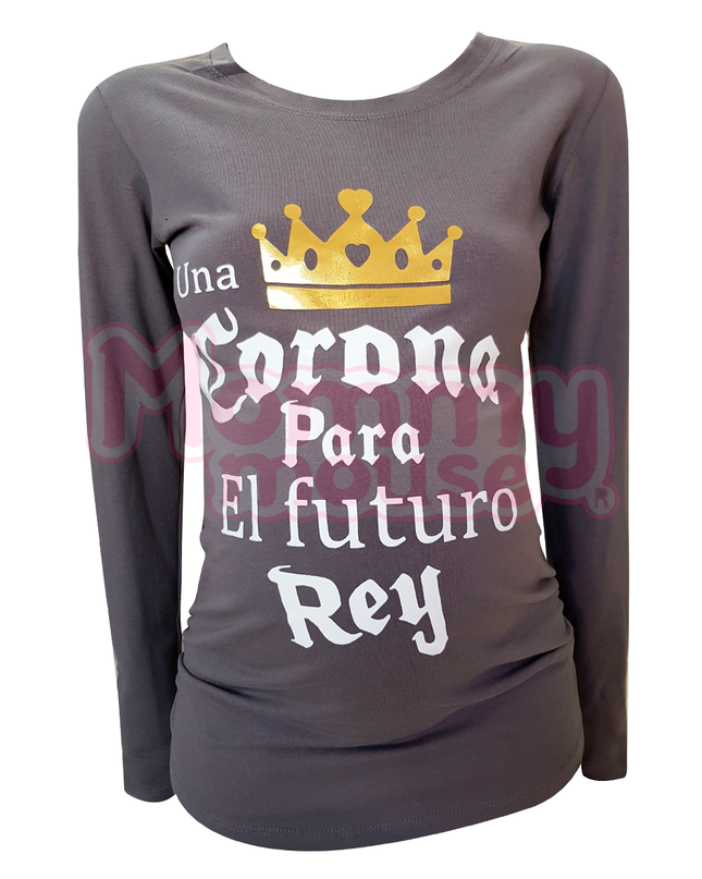 Blusa Maternidad Básica Manga Larga. Futuro Rey