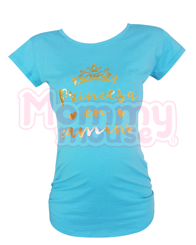 Blusa Maternidad Básica Manga corta. Princesa en camino
