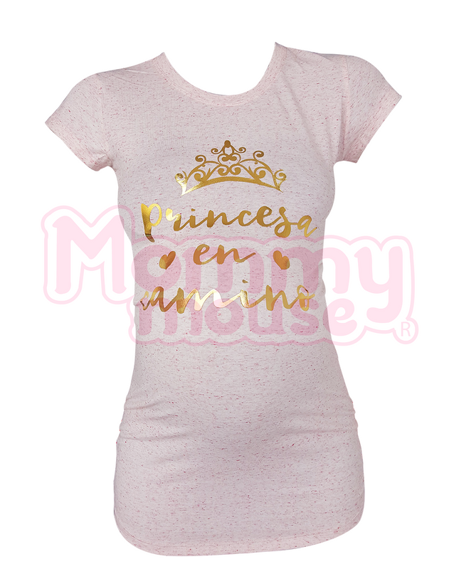 Blusa Maternidad Básica Manga corta. Princesa en camino