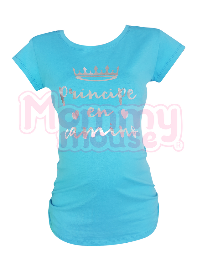 Blusa Maternidad Básica Manga corta. Principe en camino
