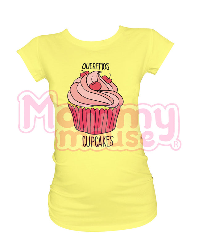Blusa Maternidad Básica Manga corta. Cupcakes