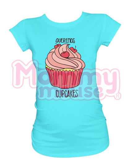 Blusa Maternidad Básica Manga corta. Cupcakes