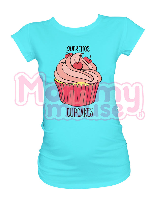 Blusa Maternidad Básica Manga corta. Cupcakes