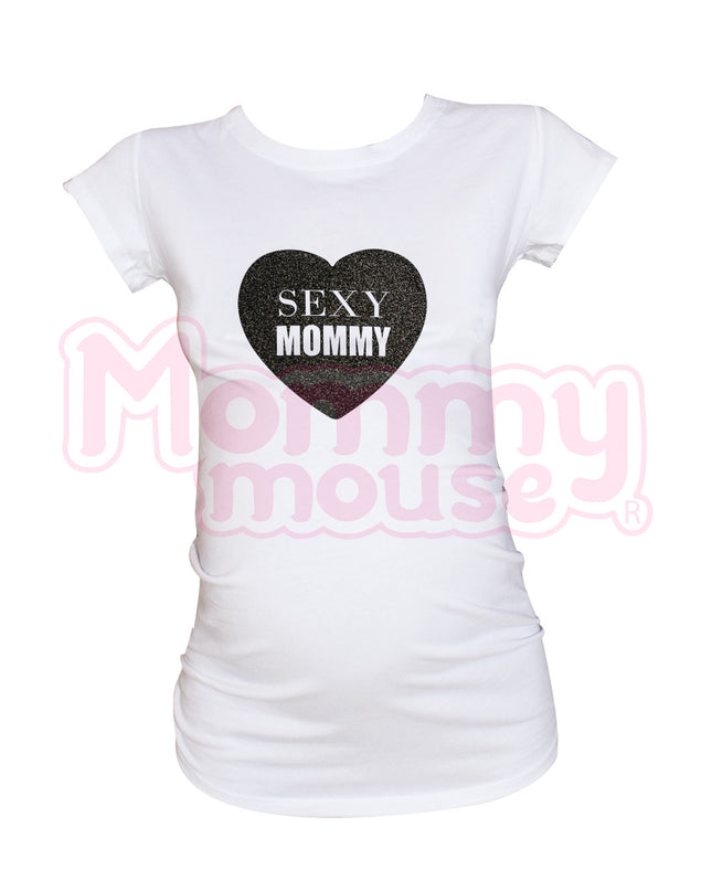 Blusa Maternidad Básica Manga corta. Sexy mommy