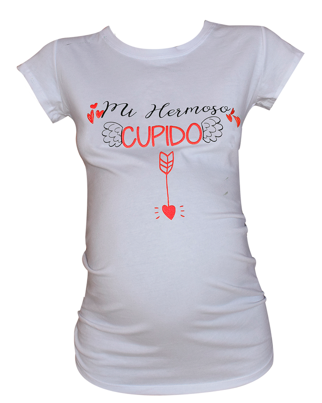 Blusa Maternidad Básica Manga corta. Hermoso cupido