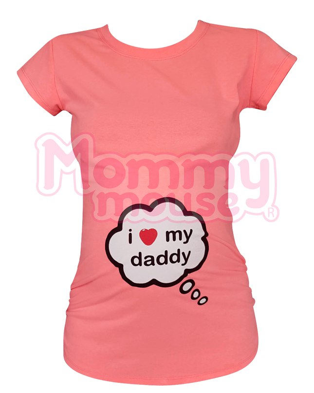 Blusa Maternidad Básica Manga corta. I love daddy.