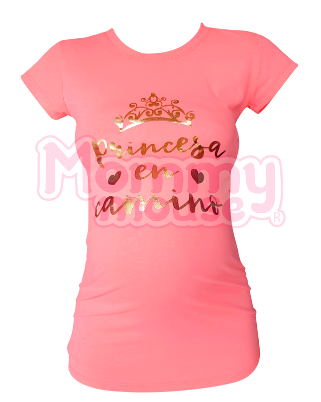 Blusa Maternidad Básica Manga corta. Princesa en camino