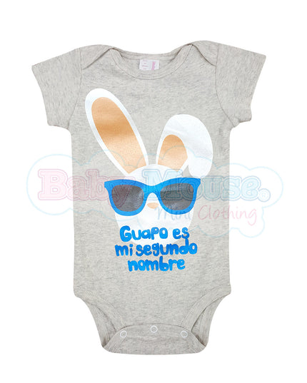 Pañalero Manga Corta Niño. Guapo mi segundo nombre