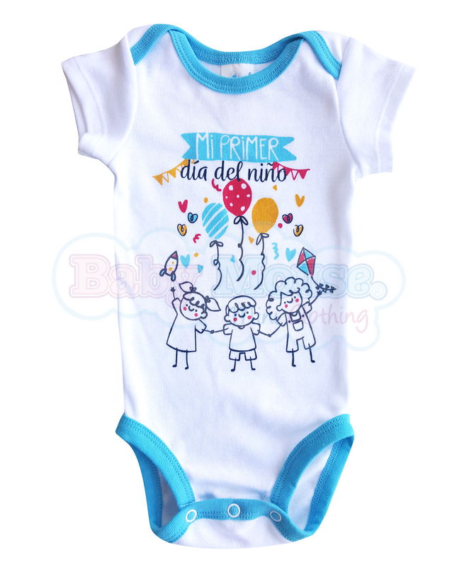 Pañalero Manga Corta Unisex. Primer día del niño