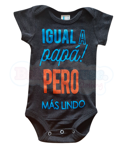 Pañalero Manga Corta Niño. Igual a papá