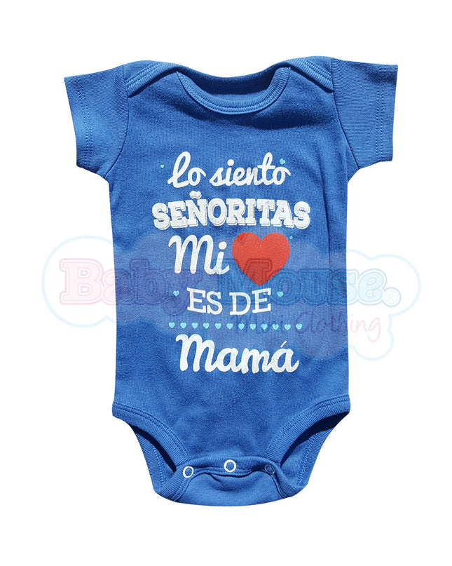 Pañalero manga corta niño. Corazón de mamá