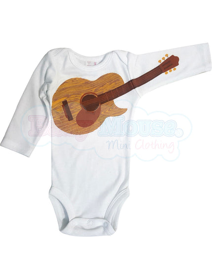 Pañalero Manga Larga . Bebé guitarra