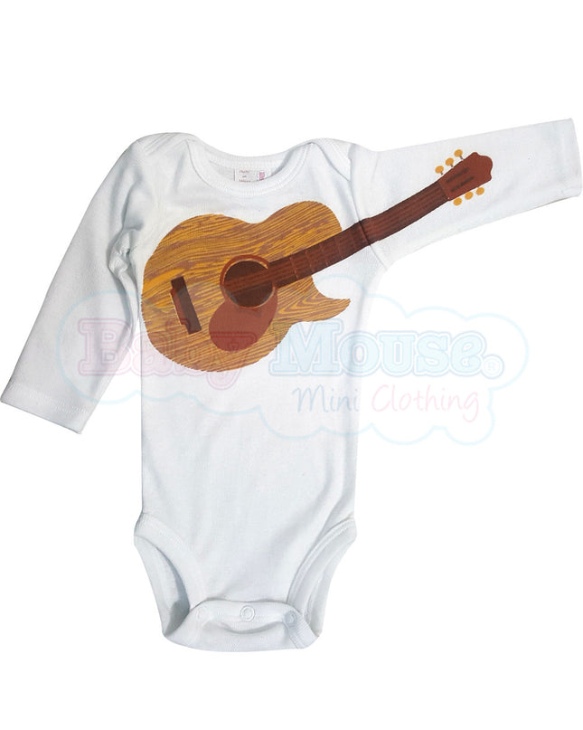 Pañalero Manga Larga . Bebé guitarra