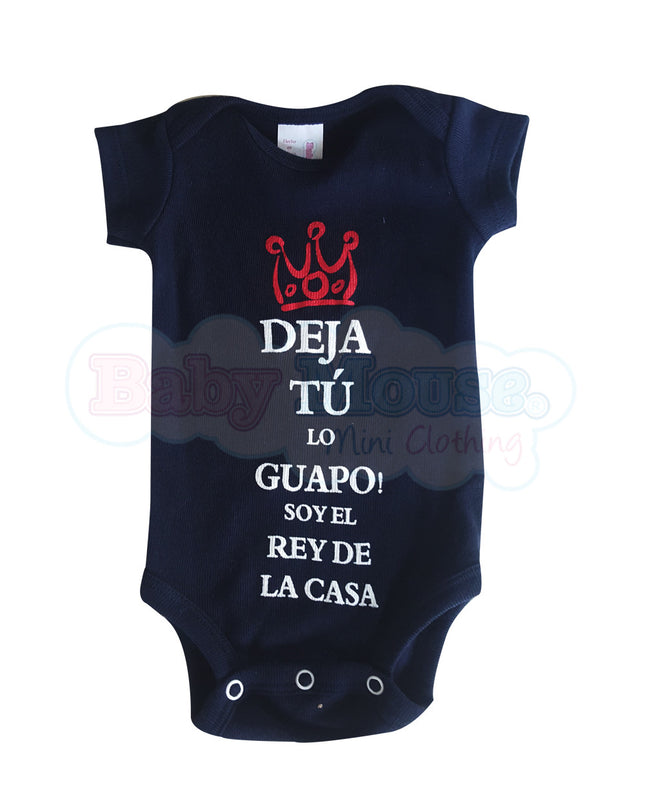 Pañalero Manga Corta niño . Soy el rey de la casa