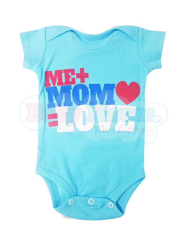 Pañalero Manga Corta unisex . Me + Mom = Love