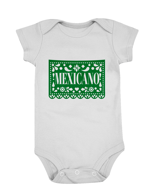 Pañalero manga corta niño. Mexicano papel