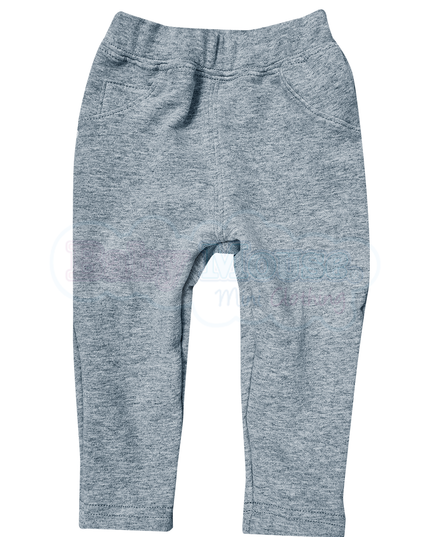 Pantalón kids 3 a 10 años. Terry Gris Jaspe