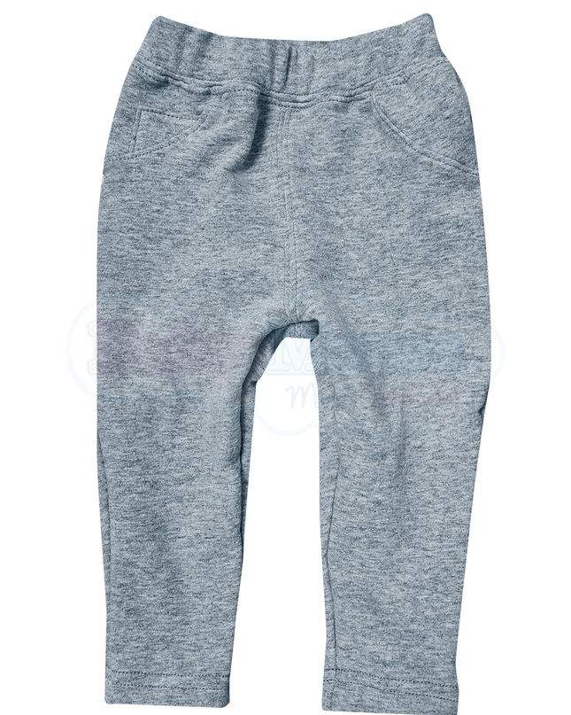 Pantalón kids 3 a 10 años. Terry Gris Jaspe