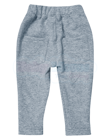 Pantalón kids 3 a 10 años. Terry Gris Jaspe