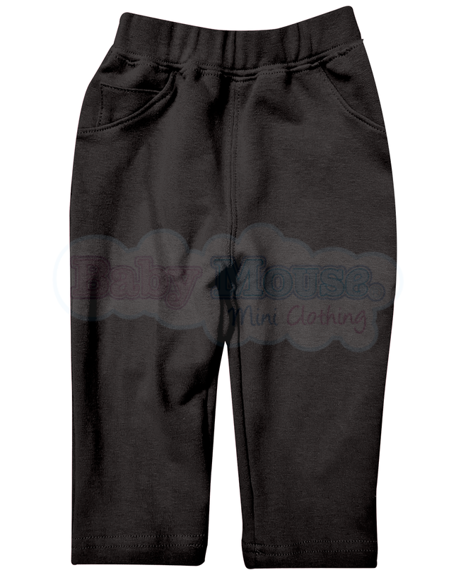 Pantalón kids 3 a 10 años. Terry Negro
