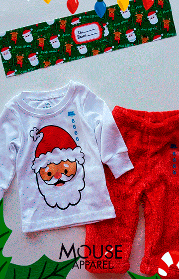 Pijama polar 6 a 24 meses. Santa