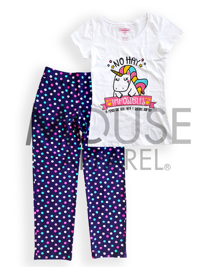 Pijama dama manga corta. No hay imposibles