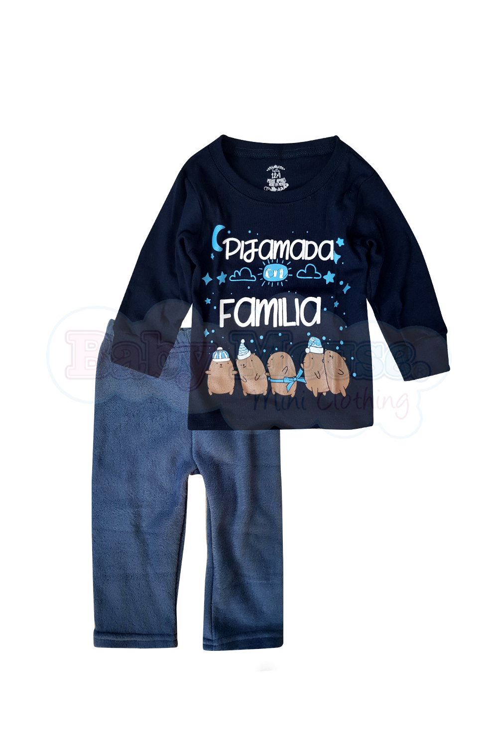 Pijama polar 1 a 10 Años. Pijamada en familia