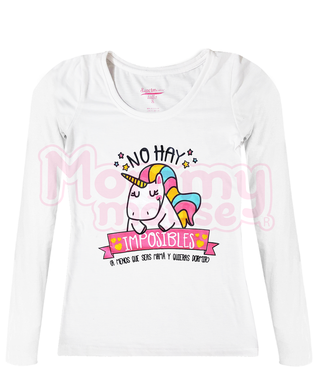 Pijama dama Manga larga. No hay imposibles