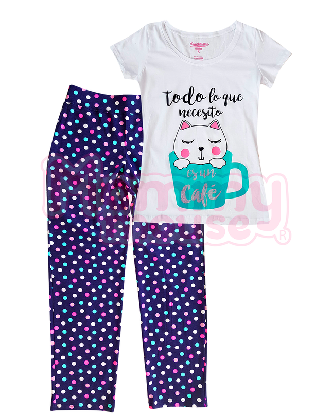 Pijama dama manga corta. Todo lo que necesito