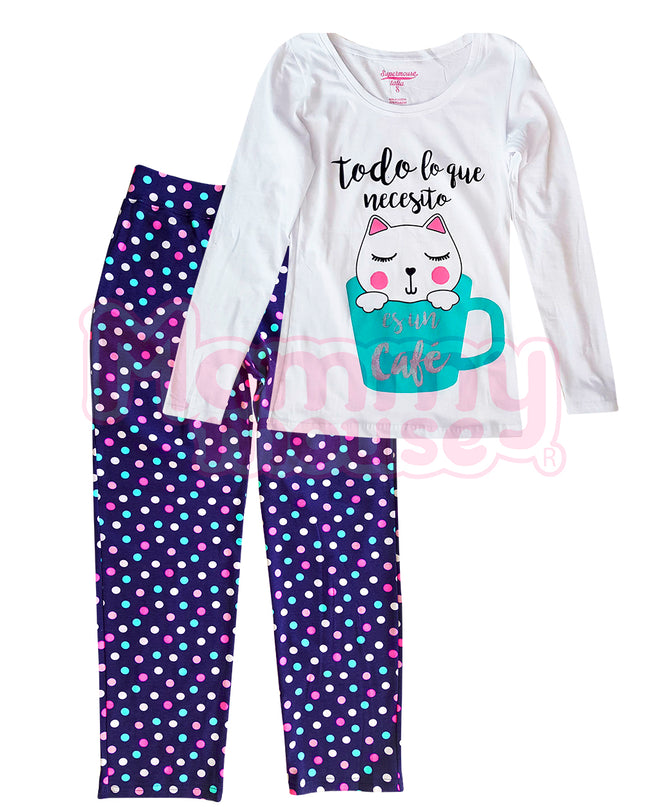 Pijama dama Manga larga. Todo lo que necesito