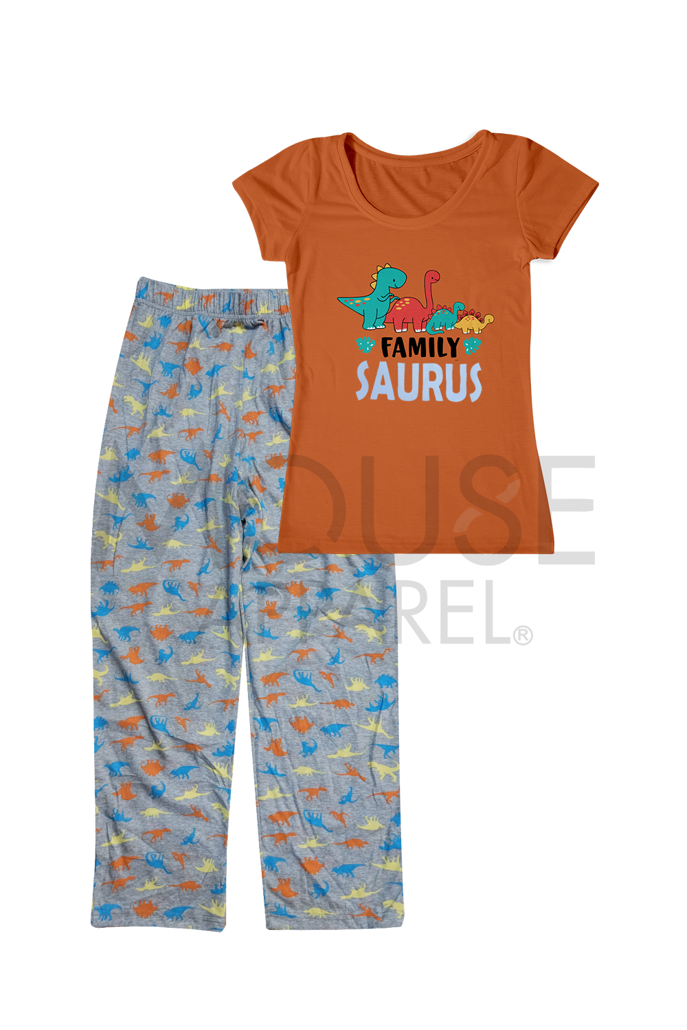 Pijama Dama manga corta. Family Saurus